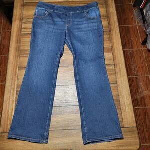 Pioneer Woman Pull-On Denim Jeans w/ 1 Pocket Embroidery - Size XXL